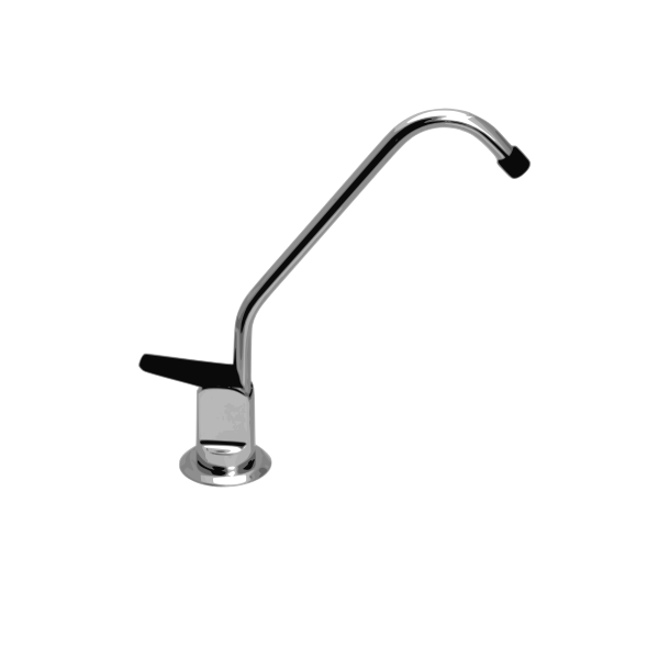 Photorealistic water tap in grayscale vector image