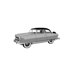 1950s Rambler Convertible vector image