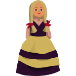 Doll vector image