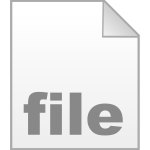 Empty UNIX file icon vector clip art