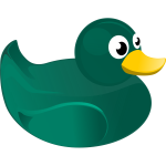 Rubber duck vector drawing