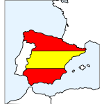 Map of Spain vector clip art