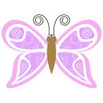 Pink butterfly image