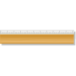 wooden ruler