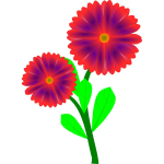 Flowers clip art vector graphics