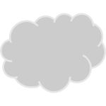 Gray Cloud Vector Graphics