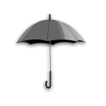 Vector illustration of simple umbrella