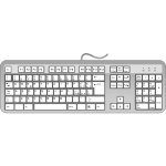 Italian keyboard vector image