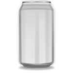 Vector image of orange soda can