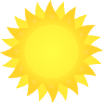 Sun vector image