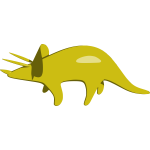 Triceratops vector graphics