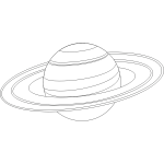 Saturn for coloring