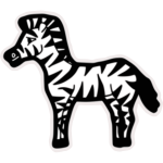 Zebra vector silhouette