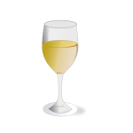 White wine glass