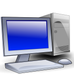 Old style computer vector illustration