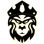 Lion's head vector clip art