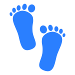 Baby boy footprints