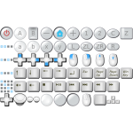 Wii buttons, mouse buttons, keyboard keys