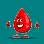 drop of blood mascot