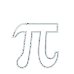 Pi number (contour text)