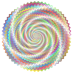 Decorative Abstract Prismatic Vortex No BG