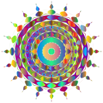 Prismatic Abstract Mandala Variation 2