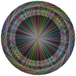 Prismatic Geometric Radial Line Art