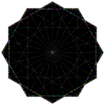 Simple Geometric Design Line Art Variation 2 Prismatic