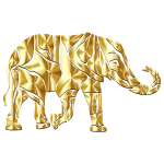 Abstract Elephant Gold