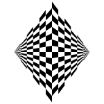 Checkered Perspective Grid 3D