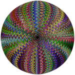 Dense Stylized Starburst Chromatic Sphere