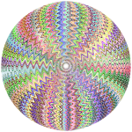 Dense Stylized Starburst Chromatic Sphere No BG