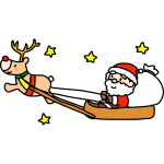 Santa in Sleigh (#1)