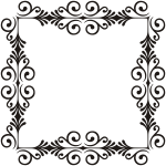 Art Deco Style Flourish Frame 12