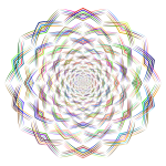 Geometric Lines Vortex Chromatic No BG