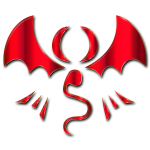 Fantasy Dragon Logo By Falco276 Crimson Enhanced