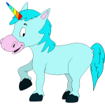 Blue unicorn