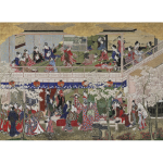 Cherry Blossom Viewing In Yoshiwara Edo Kitagawa Utamaro