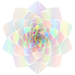 Geometric Rosette Design Polyprismatic No BG