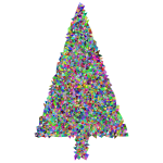 Abstract Christmas Tree Triangular Prismatic