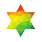 Star of David in color