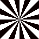 Black starburst on transparent background