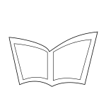 Open book clip art