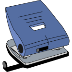 Paper hole punch vector drawing