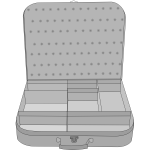 Suitcase vector image