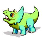 Green baby dino