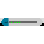 ADSL router vector image