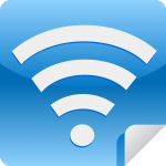 Wi-fi sign sticker vector image