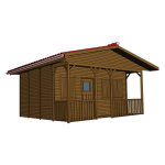 wooden house