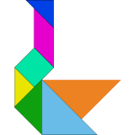 Tangram geometric shape